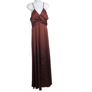 Elegant Brown Maxi Dress
